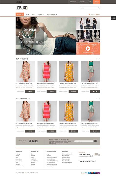 女性购物网页设计图片