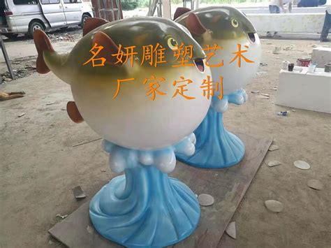 威海不锈钢河豚雕塑生产厂