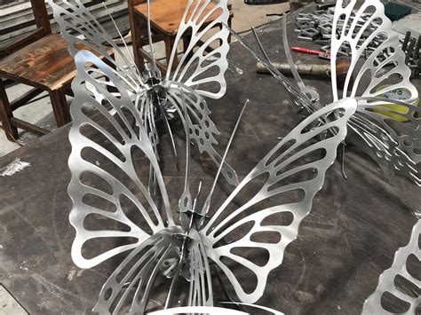 威海不锈钢蝴蝶雕塑定制