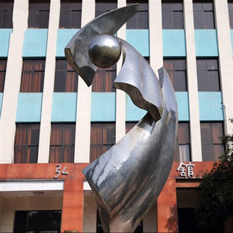 安徽校园几何不锈钢雕塑