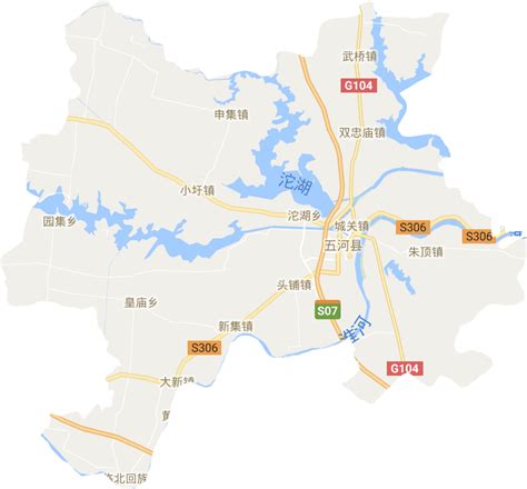 安徽省蚌埠市五河县详细地图