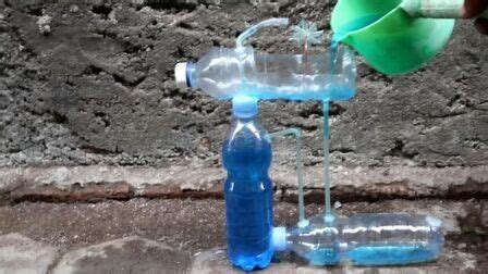 小瓶子自制循环流动水