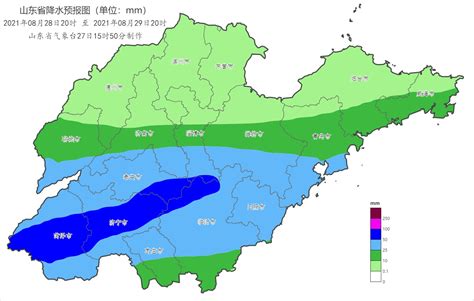 山东省降雨量分布图