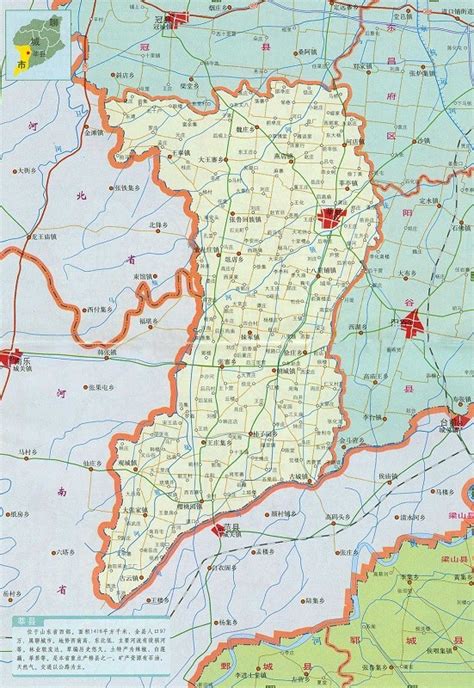 山东莘县1920年的地图