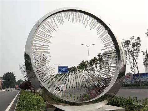 常德不锈钢圆环雕塑