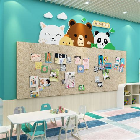 幼儿园教室墙边装饰