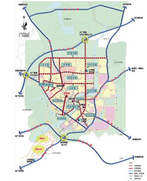 广州城郊马路规划图