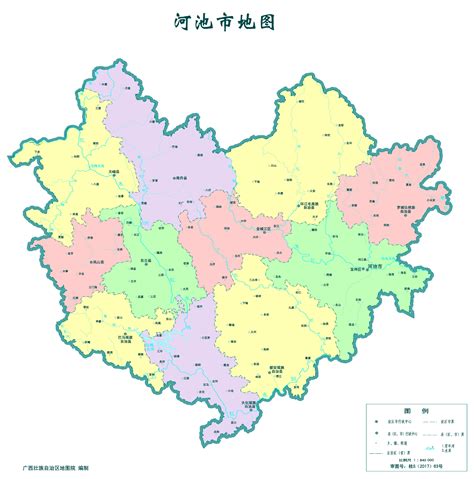 广西河池地图位置
