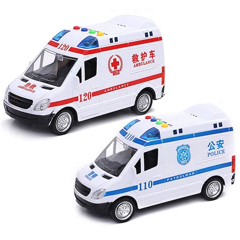 彩色警车消防车救护车玩具展示