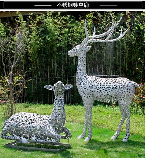 忻州不锈钢小鹿雕塑