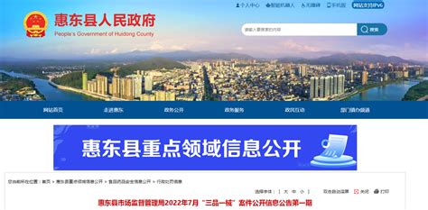 惠东人民政府网站