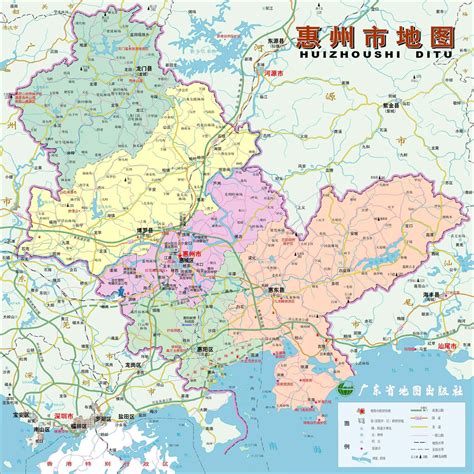 惠州各区地图图片