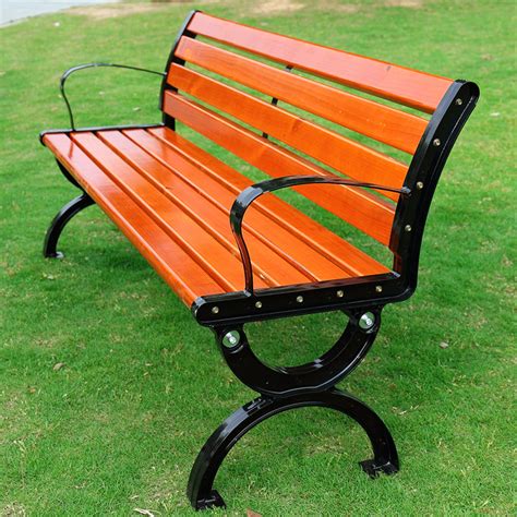 户外公园椅子塑木休闲椅