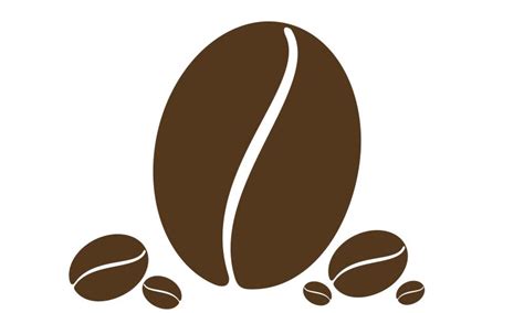扁平咖啡豆logo