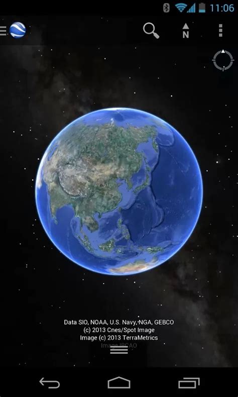 手机谷歌地球怎么看街景