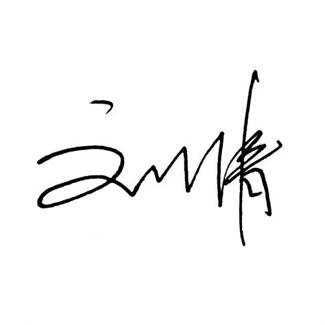 政字的艺术签名写法
