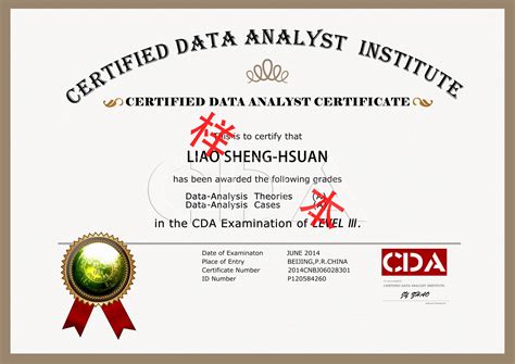 数据分析类资格证书