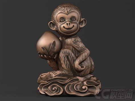 新中式金猴雕塑