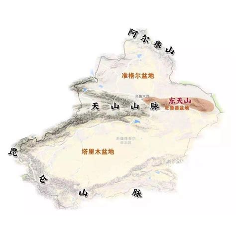新疆准噶尔盆地地图