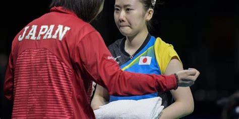 日本选手输了比赛哭了