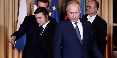 普京与乌克兰总统照片