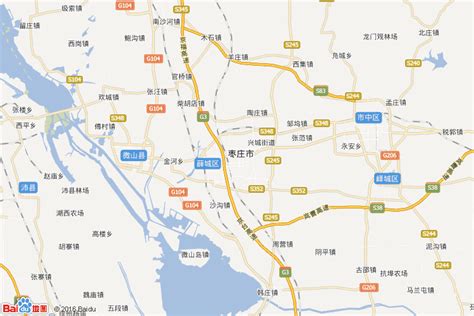枣庄地图最新县市区全图