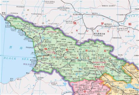格鲁吉亚地图中文版全图解