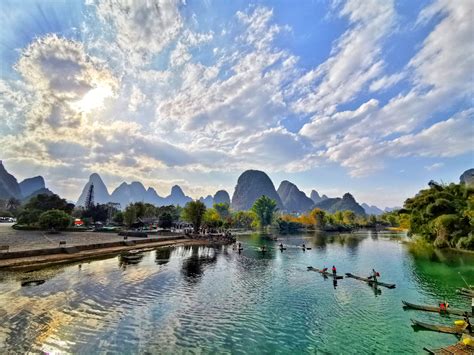 桂林山水图片自拍