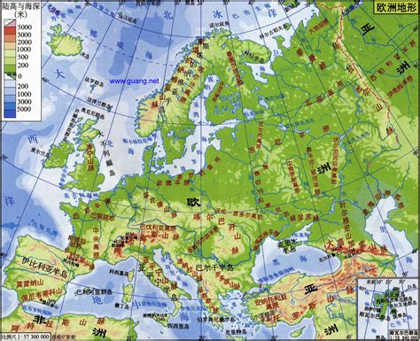 欧洲的地理位置(半球 海陆 纬度