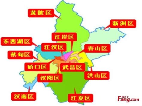 武汉区域划分图解