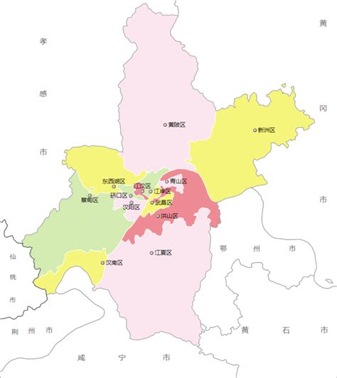 武汉市区划地图