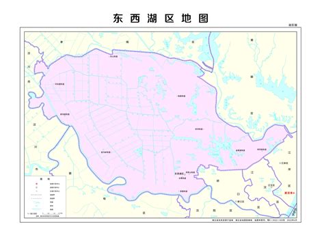 武汉市江夏区东西湖区地图