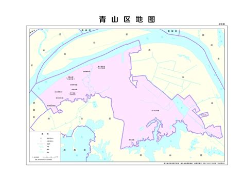 武汉市洪山区青山区地图