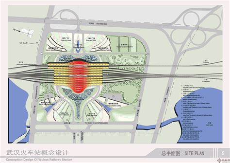 武汉站平面结构示意图