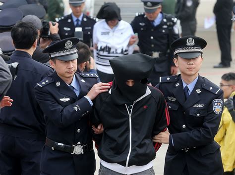 民警从广州押解嫌疑人回青图片