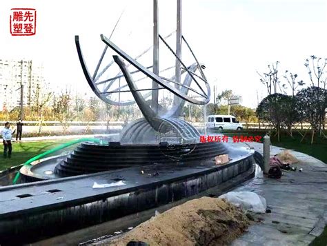 江苏铝金属喷泉雕塑