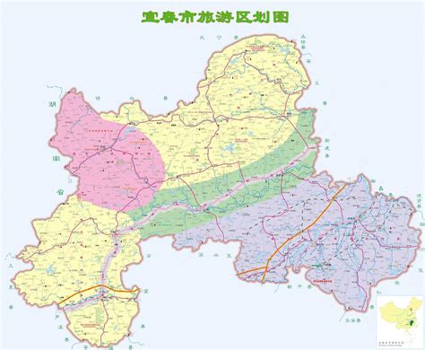 江西宜春河道地图