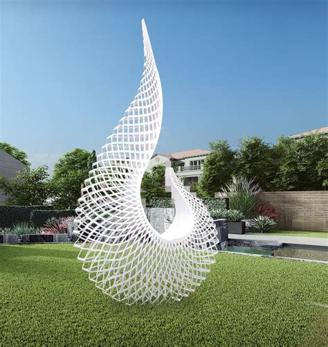 河南景观镂空不锈钢雕塑设计
