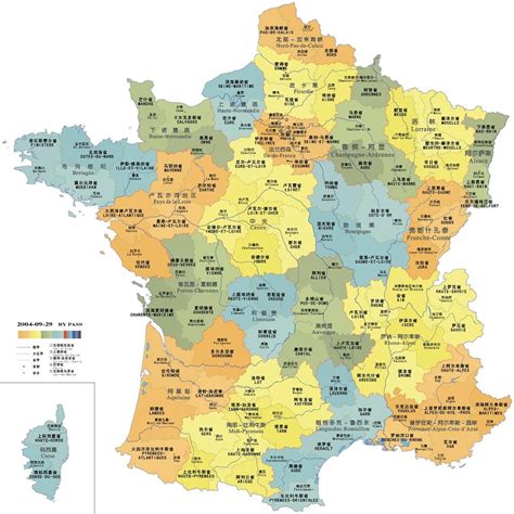 法国省份地图