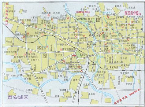泰安市区图