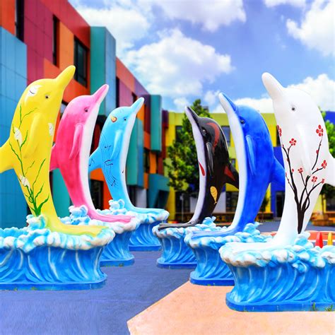 泰州玻璃钢海豚雕塑