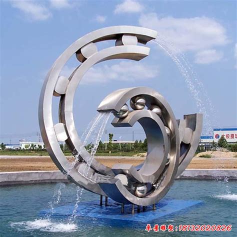 济源抽象喷泉不锈钢雕塑