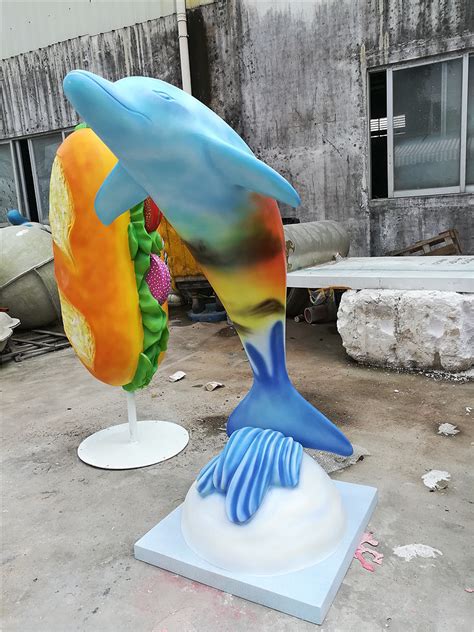 海豚雕塑艺术摆件