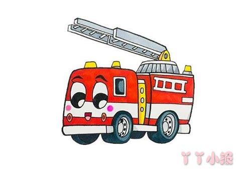 消防车图画简单又漂亮