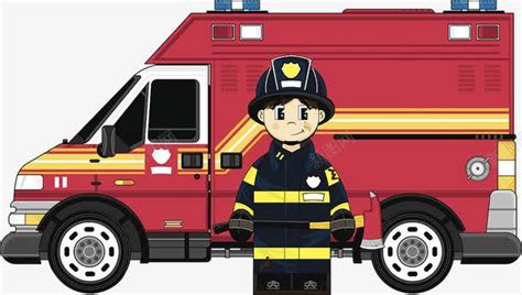 消防车救护队动画