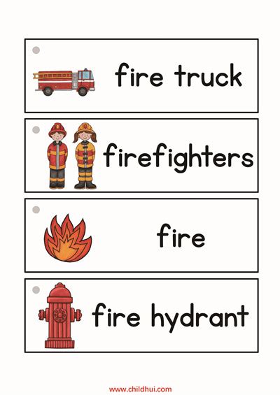 消防队员的英语单词