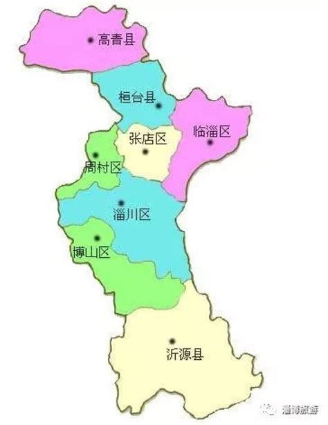 淄博地图全图五区三县