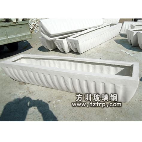 深圳白色正方形玻璃钢花槽