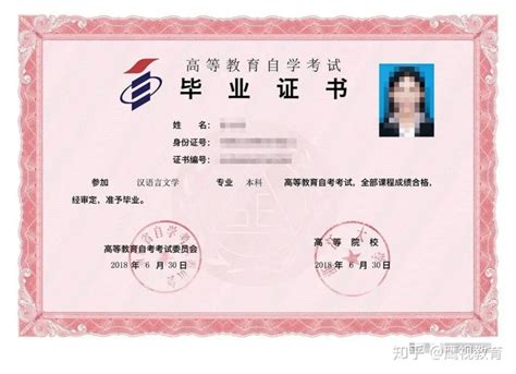 深圳自考毕业证书图片