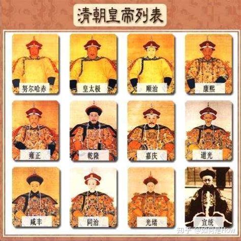 清朝有几代皇帝的名字